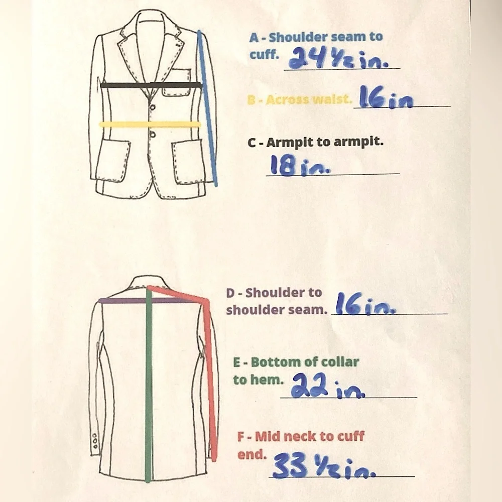 Express‎ Womans Suit Coat.  Size 6 - Picture 6 of 6